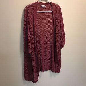 Catherines Metallic Cardi Sz 4x